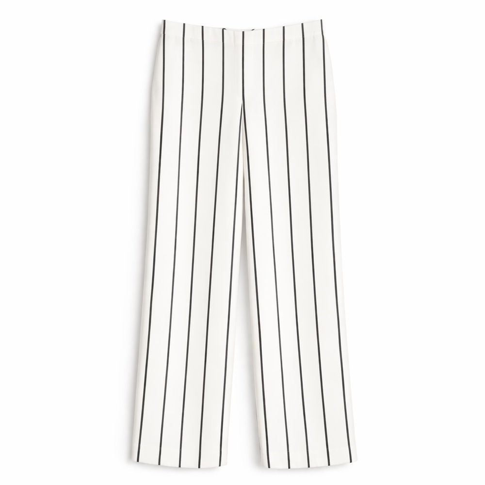 TALBOTS NWT Signature Size 6 Striped Wide Leg Dress Pants